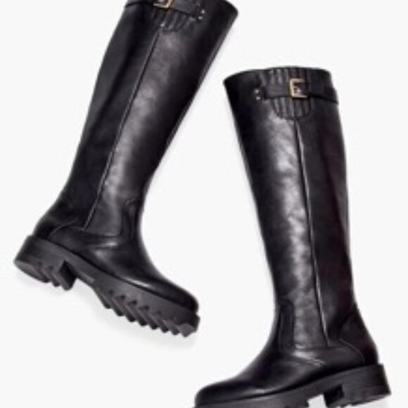 JustFab Morgane Tall Knee High Women's Boot Black Size 7 - Picture 4 of 4